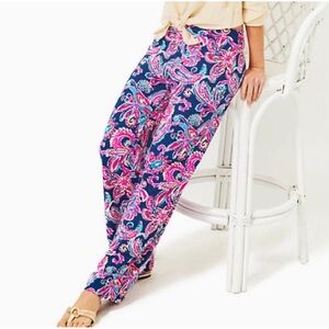Lilly Pulitzer Grenada UPF 50+ pant Paisley Flitting About NWT 188.00
